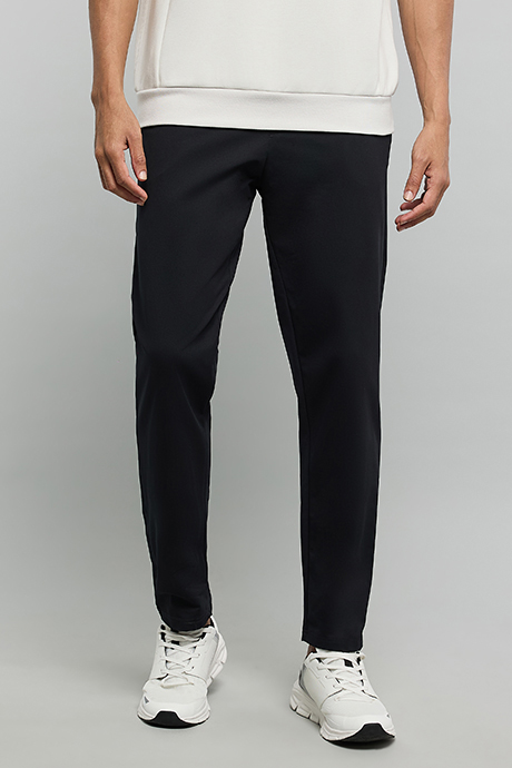 Solid Trackpants with Drawstring Waist