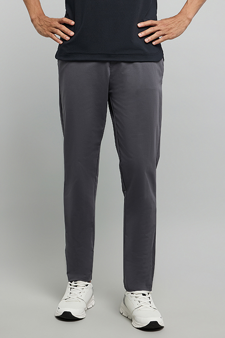Solid Trackpants with Drawstring Waist
