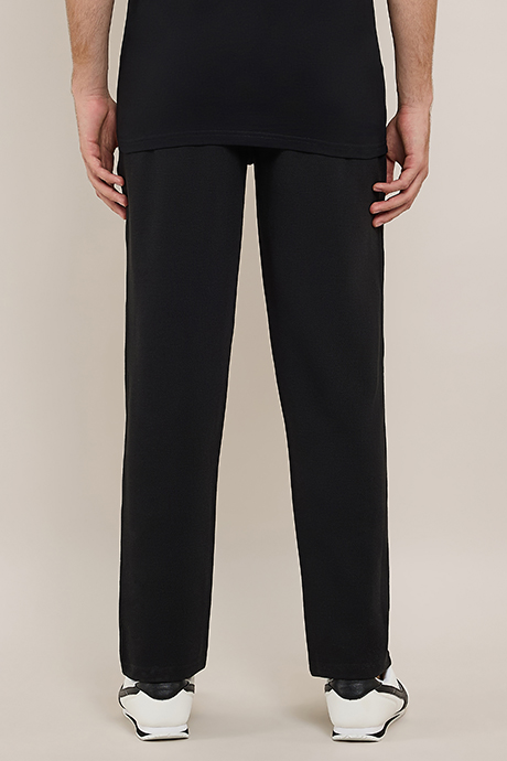 Solid Relaxed Fit Pants with Drawstring Waist