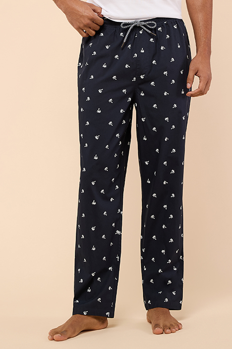 Printed Lounge Pants with Drawstring Waist