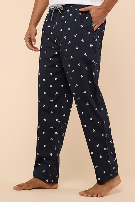 Printed Lounge Pants with Drawstring Waist