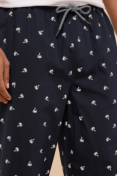 Printed Lounge Pants with Drawstring Waist