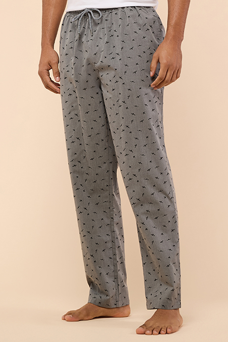 Printed Lounge Pants with Drawstring Waist