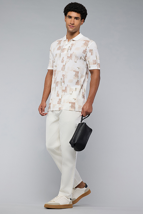 Solid Straight Fit Jeans with Button Closure