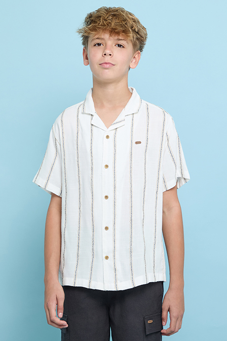 Striped Shirt and Shorts Set
