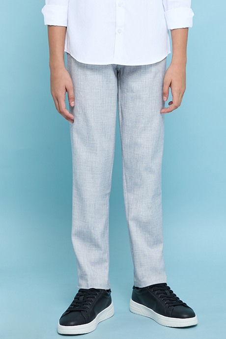 Solid Pants with Button Closure