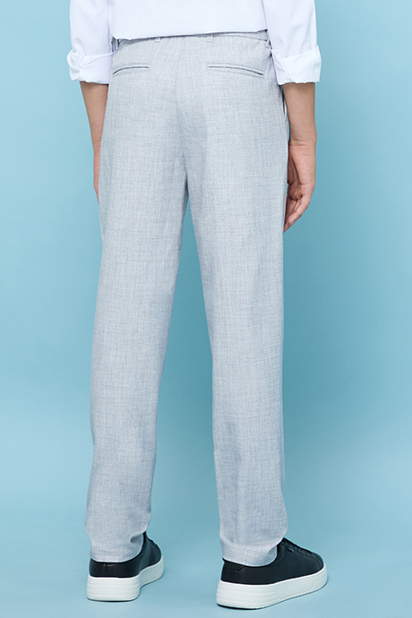Solid Pants with Button Closure