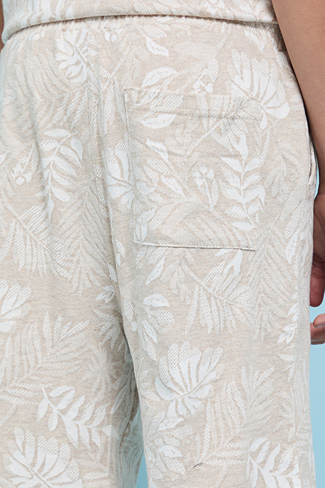 Patterned Shirt and Shorts Set