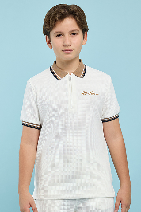Contrast Tipping Polo T-Shirt and Shorts Set