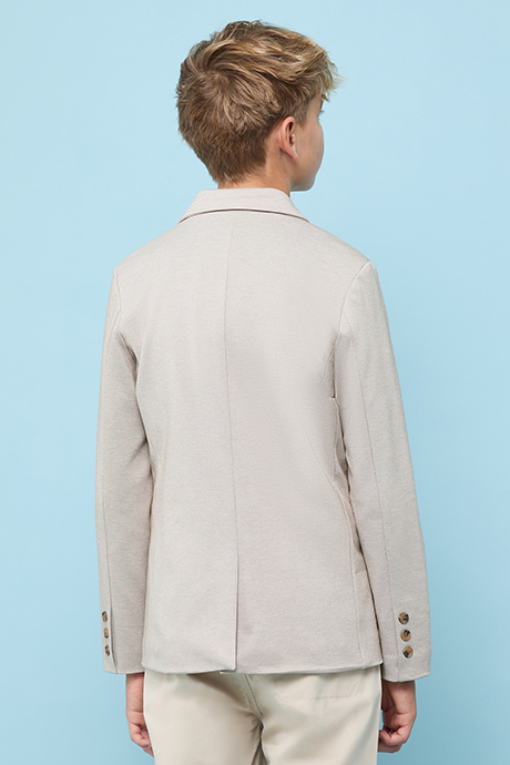 Solid Single Breasted Blazer with Button Closure