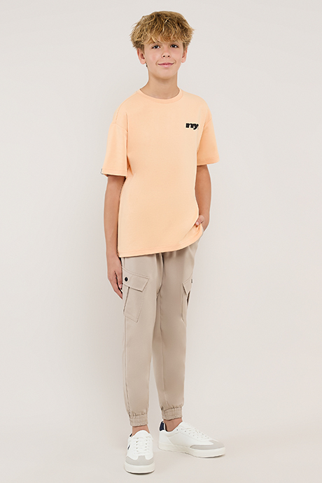 Solid Joggers with Drawstring Waist