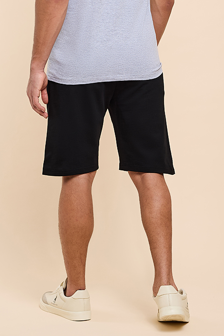 Embroidered Shorts with Drawstring Waist