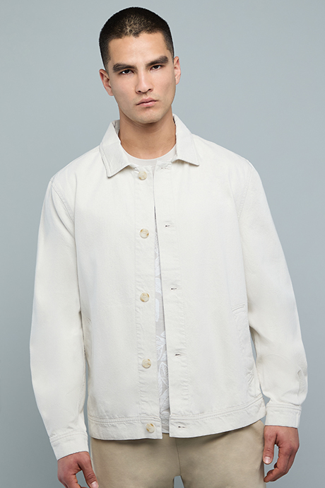 Solid Jacket with Button Closure