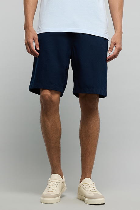 Solid Shorts with Drawstring Waist