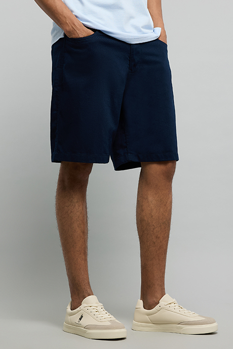Solid Shorts with Drawstring Waist