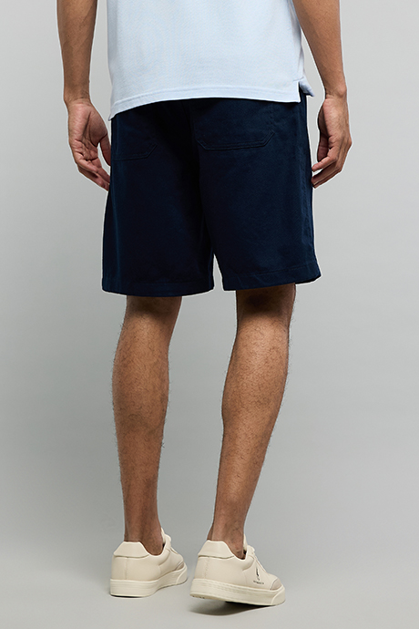 Solid Shorts with Drawstring Waist
