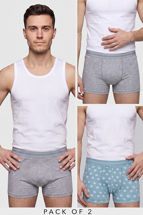 2 Pack Solid Trunks