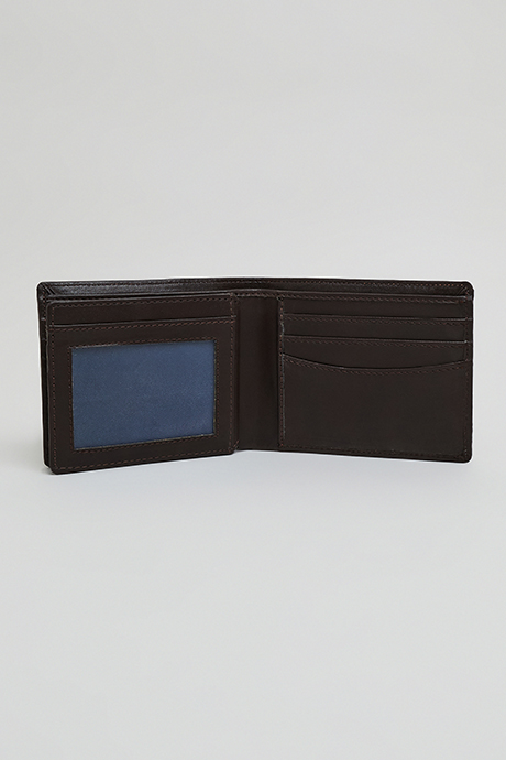 Contrast Stitch Bi-Fold Wallet