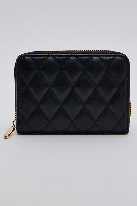 Quilted Zip-Around Wallet
