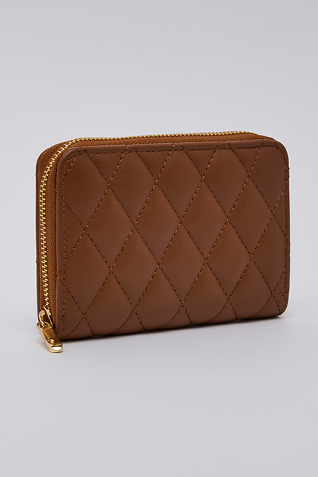 Quilted Zip-Around Wallet
