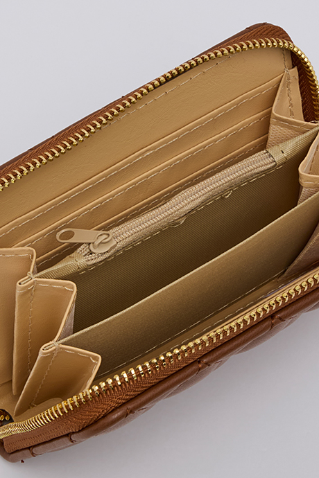 Quilted Zip-Around Wallet