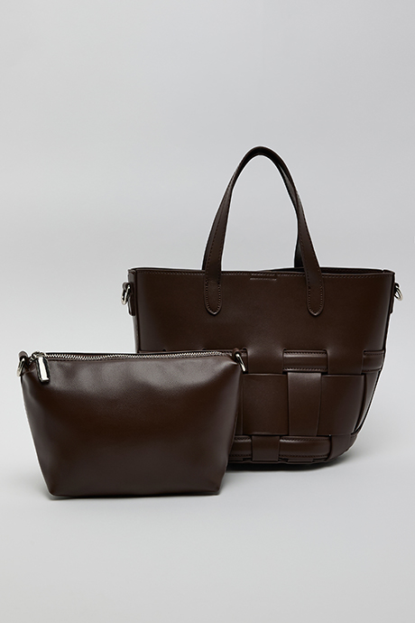 Braided Tote Bag Set