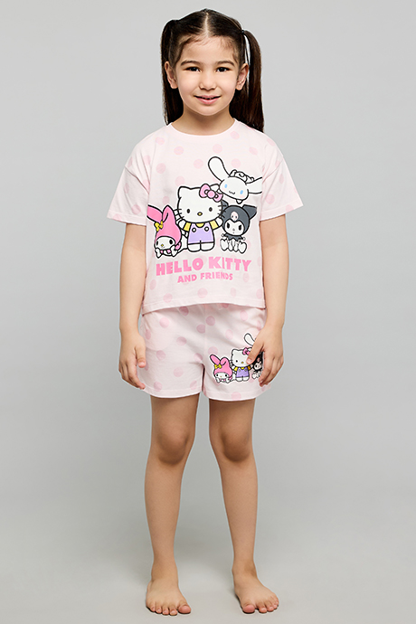 Hello Kitty & Friends Print Shorty Pyjama Set