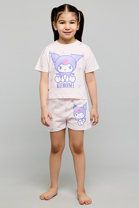 Kuromi Print Shorty Pyjama Set