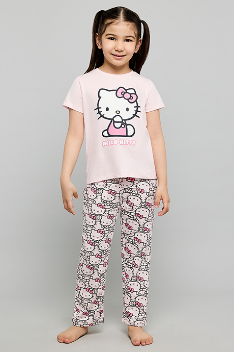 Hello Kitty Print Pyjama Set