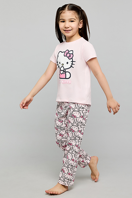 Hello Kitty Print Pyjama Set