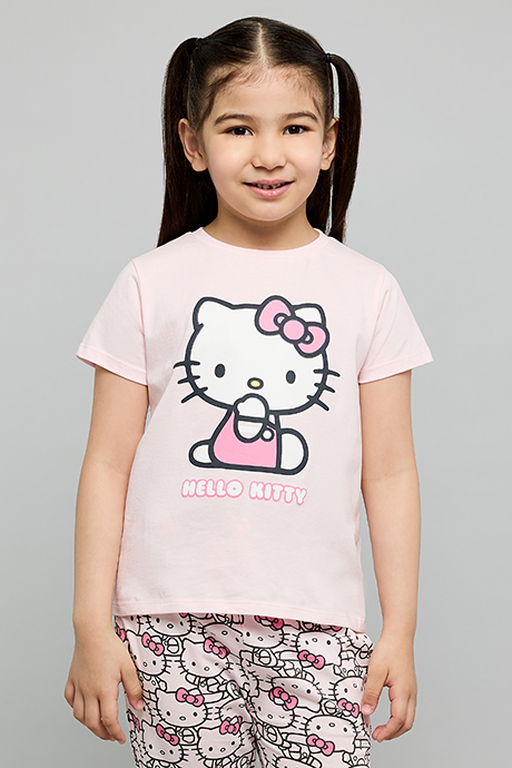 Hello Kitty Print Pyjama Set