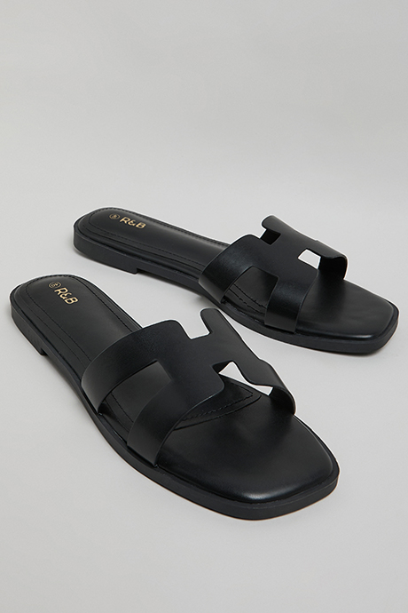 Cut-Out Flat Sandals