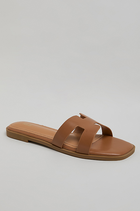 Cut-Out Flat Sandals