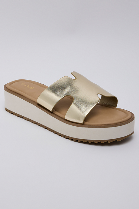 Cut-Out Detail Platform Sandals