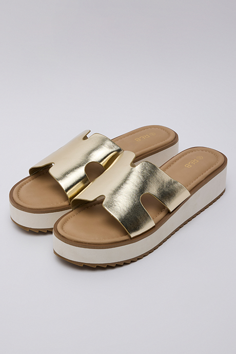 Cut-Out Detail Platform Sandals