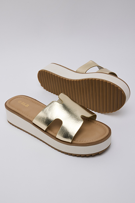 Cut-Out Detail Platform Sandals