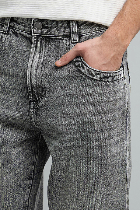 Solid Straight Fit Jeans with Elastic Waist