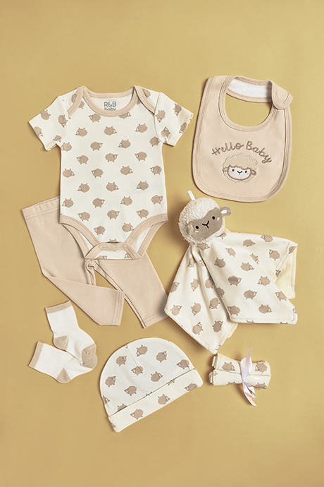 Newborn's Printed Clothing Gift Set