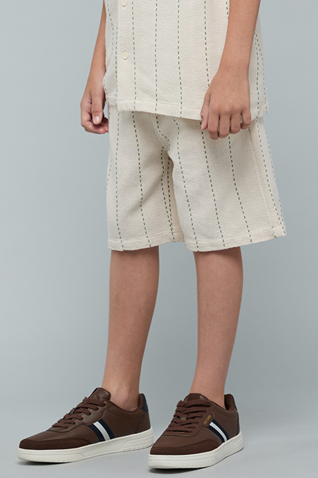 Washed Cargo Jeans with Button Closure