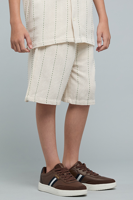 Washed Cargo Jeans with Button Closure