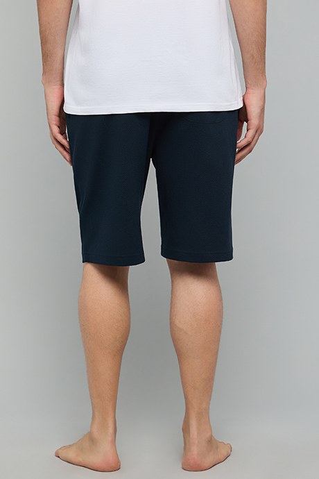 Solid Lounge Shorts with Drawstring Waist