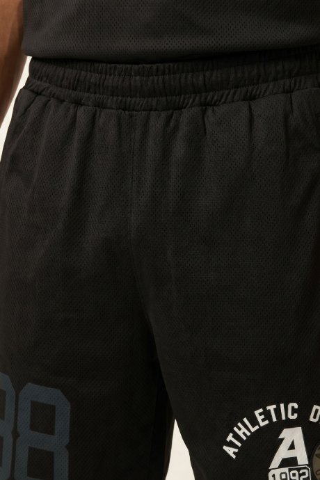 Printed Active Shorts with Elastic Waist