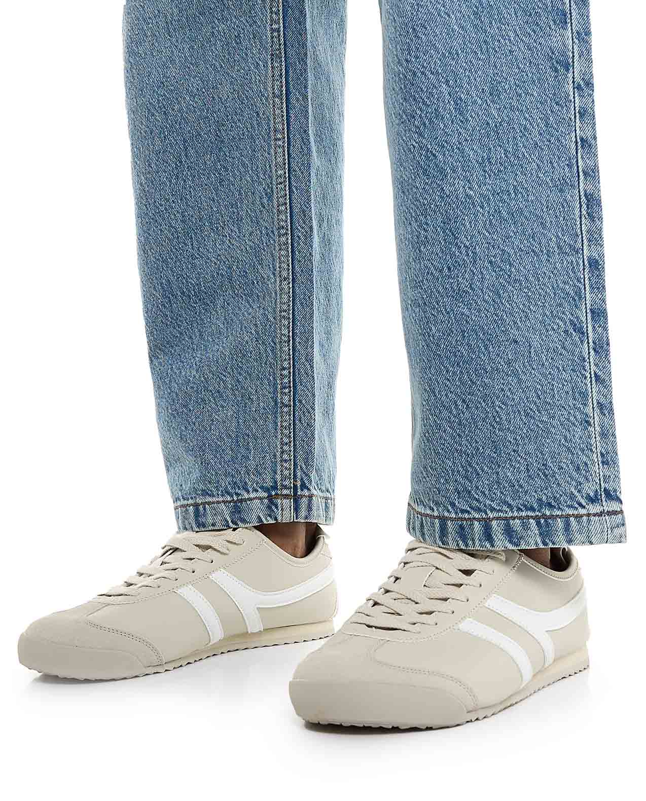 Knit Detail Low Top Sneakers