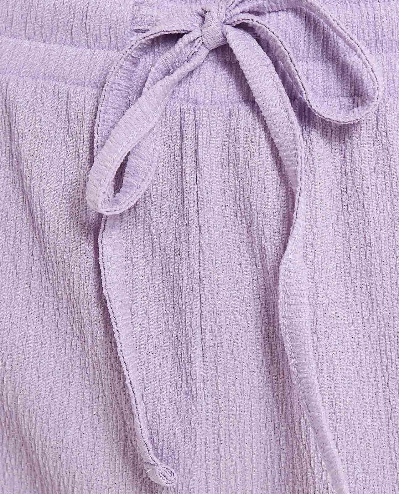 Textured Tapered Fit Pants with Drawstring Waist