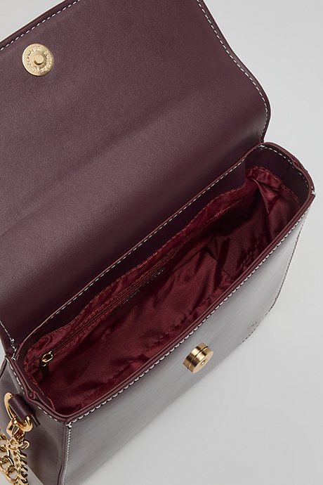 Glossy Flap Shoulder Bag