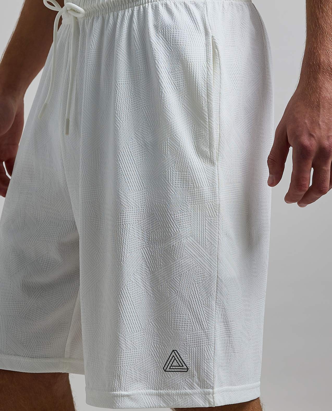 Solid Active Shorts with Drawstring Waist