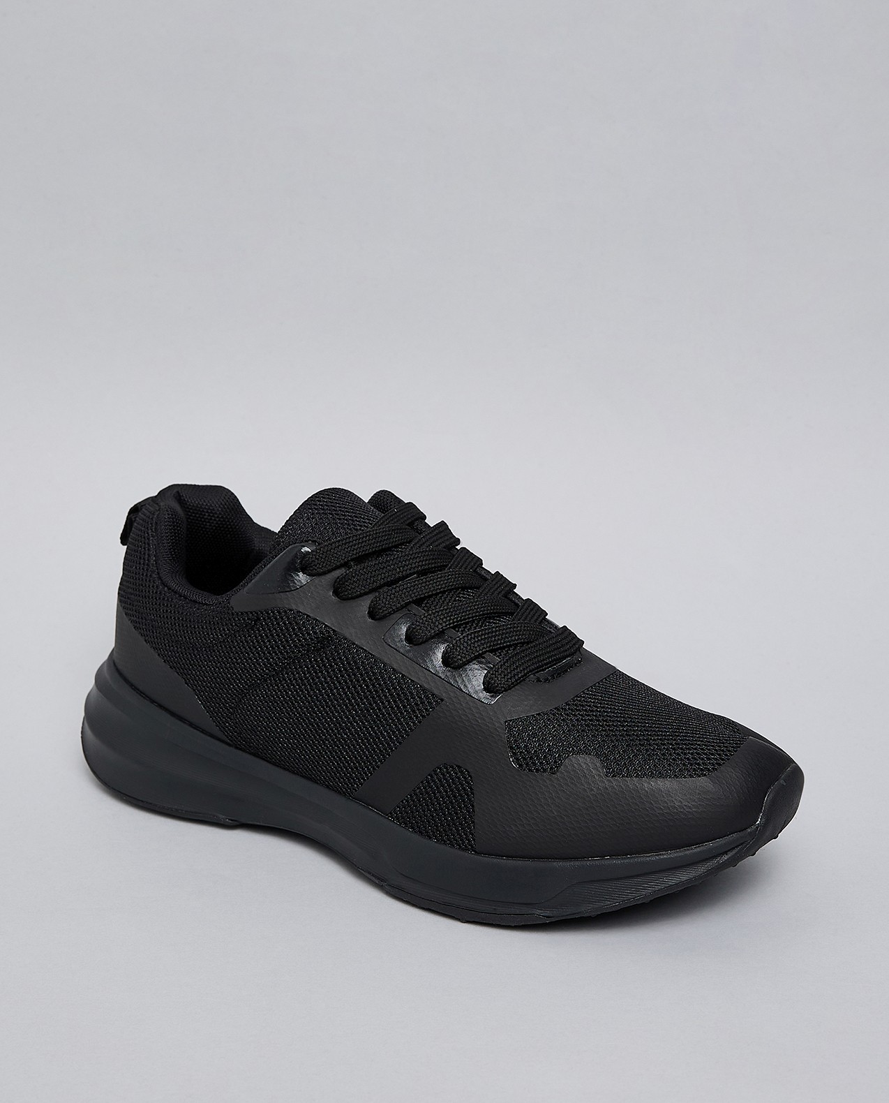 Solid Lace Up Sneakers