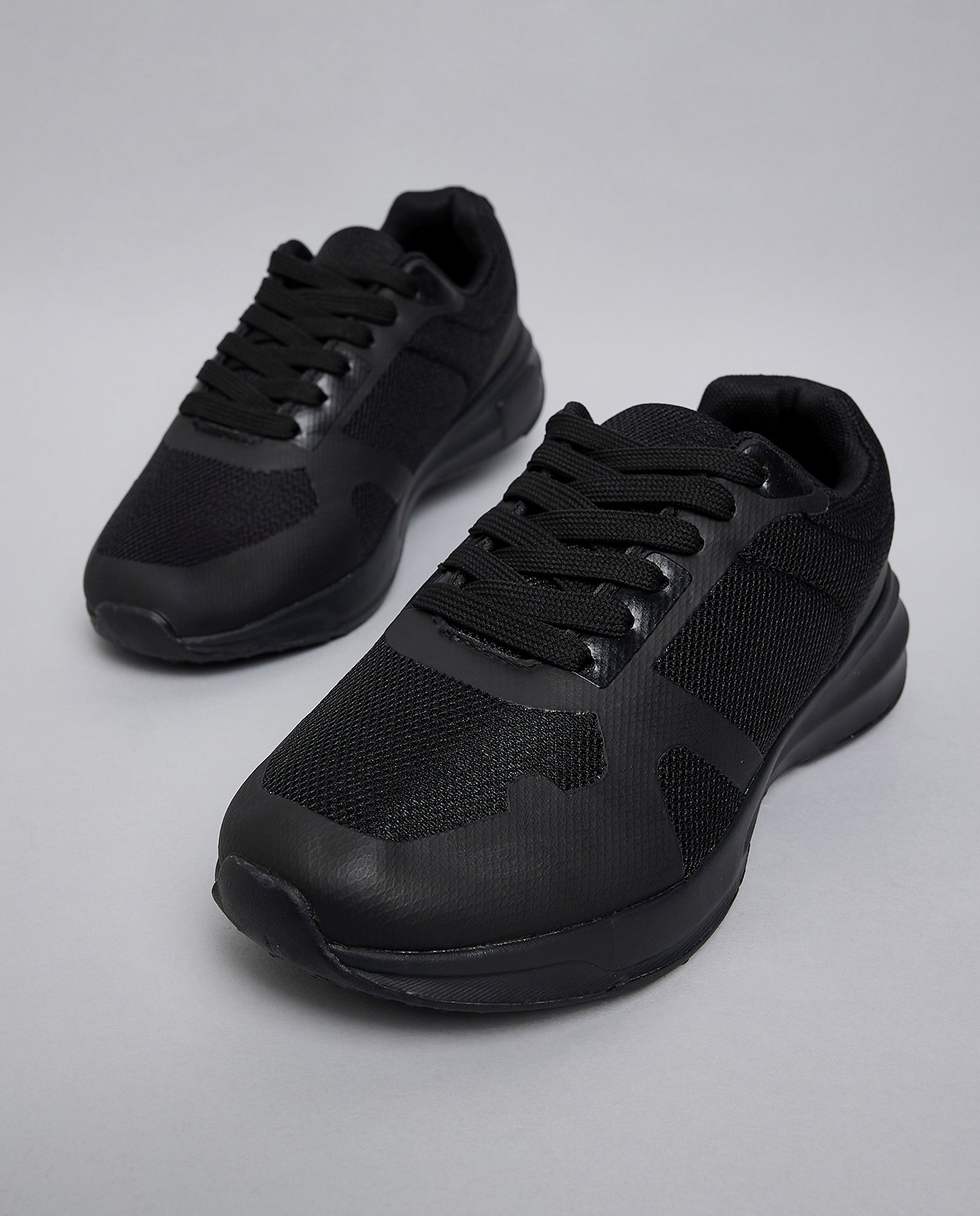 Solid Lace Up Sneakers