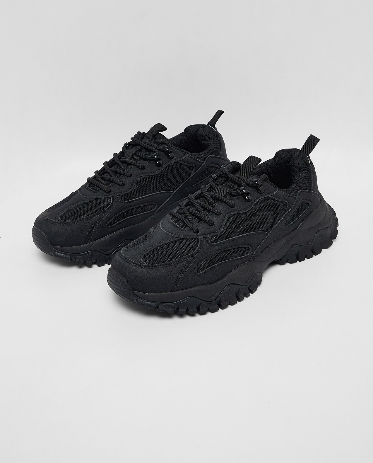 Textured Lace Up Sneakers