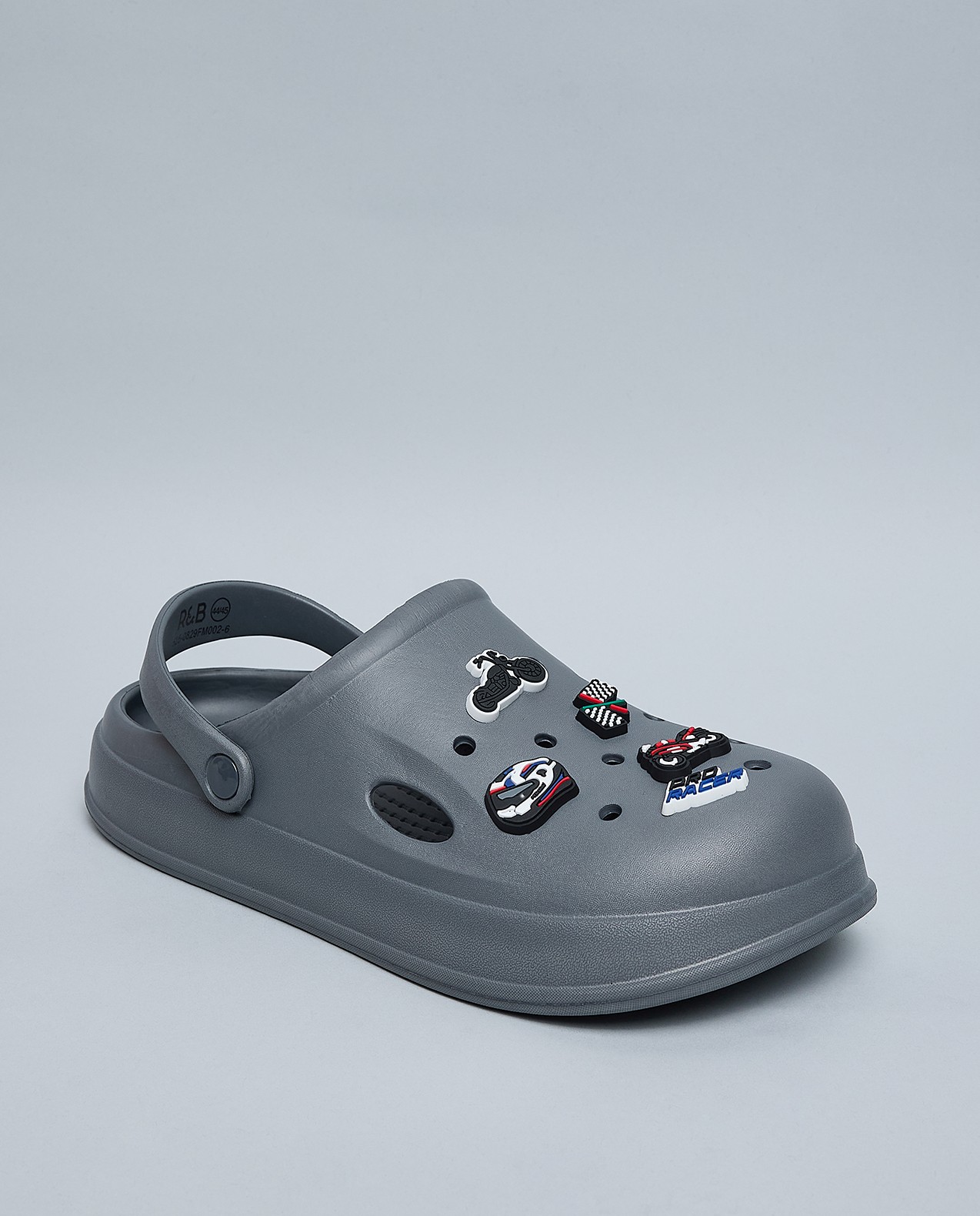 Charm Detail Slingback Clogs